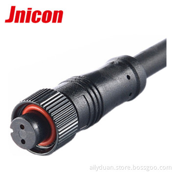 2pin/3pin male to female outdoor LED lighting plug M18 electric power cable waterproof connector